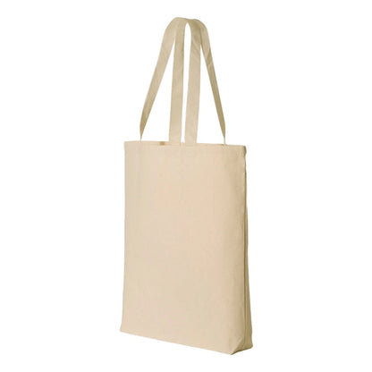 Q-Tees - 11L Canvas Tote with Contrast-Color Handles - Q4400