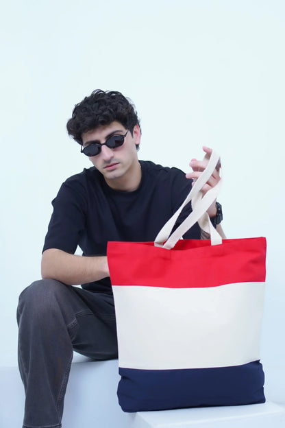 Q-Tees - 11L Tri-Color Tote - Q125900